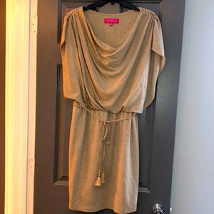 Gold Shimmer Dress Woman Size 14
